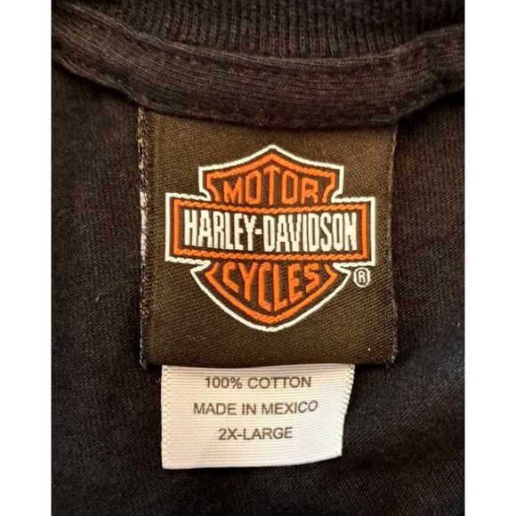Vintage Harley Davidson T Shirt Mens Size 2XL Black Paradise Oregon Graphic 2004 - Picture 4 of 7